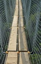 FLOOR AND SIDES OF SUSPENSION BRIDGE Royalty Free Stock Photo