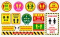 The Floor social distancing stickers or public health practices for covid-19 or health and safety protocols or new normal