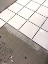 Floor Tile Dry Layout for Installation