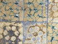 Floor tiles as a background with abstract colors,