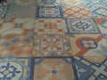 floor tiles with batik motifs, unique tiles