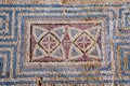 Floor tiles in Kourion, Cyprus Royalty Free Stock Photo