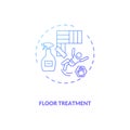 Floor treatment concept icon