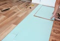 Flooring renovation with laminate flooring works
