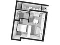 Floorplan 3d . Floor plan. Color floor plans 3d Royalty Free Stock Photo