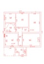 Floorplan. Set of groundfloor blueprints. Floor plan. Royalty Free Stock Photo