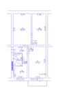 Floorplan. Set of groundfloor blueprints. Floor plan. Royalty Free Stock Photo