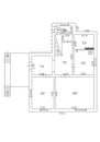 Floorplan. Set of groundfloor blueprints. Floor plan. Royalty Free Stock Photo