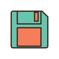 floppy disc icon. Vector illustration decorative design Royalty Free Stock Photo