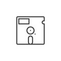 Floppy disc line icon Royalty Free Stock Photo