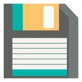 A floppy disc, vector or color illustration Royalty Free Stock Photo