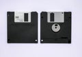 floppy disk or floppy diskette, retro technology, disk storage Royalty Free Stock Photo