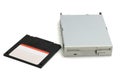 Floppy disk and drive Royalty Free Stock Photo