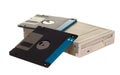 Floppy disk drive with diskettes Royalty Free Stock Photo