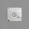 Gray floppy disc Royalty Free Stock Photo