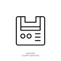 Floppy Disk Icon - Retro Data Storage Symbol Royalty Free Stock Photo
