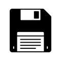 Floppy disk icon for storing portable data Royalty Free Stock Photo
