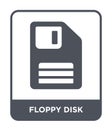 floppy disk icon in trendy design style. floppy disk icon isolated on white background. floppy disk vector icon simple and modern Royalty Free Stock Photo