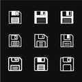Floppy disk icon vector Royalty Free Stock Photo