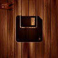 Floppy disk icon vector illustration. Royalty Free Stock Photo