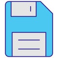 Floppy Disk Isolated Vector icon which can easily modify or edit Royalty Free Stock Photo