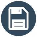 Floppy Disk Isolated Vector icon which can easily modify or edit Royalty Free Stock Photo