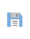 Floppy disk linear icon design. Floppy disc. Royalty Free Stock Photo