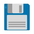 Floppy Disk magnetic computer data storage support icon.