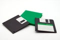 Floppy disk of 1.4 megabytes isolated on white background