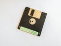 Floppy disk, object isolated on white background, outdated technology Royalty Free Stock Photo