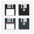 Floppy disk Realistic Vector Illustration Royalty Free Stock Photo