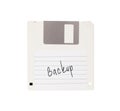 Floppy Disk - Tachnology from the past, isolated on white Royalty Free Stock Photo