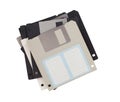 Floppy Disk - Tachnology from the past, isolated on white Royalty Free Stock Photo