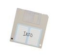 Floppy Disk - Tachnology from the past, isolated on white Royalty Free Stock Photo