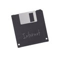 Floppy Disk - Technology from the past, isolated on white