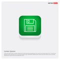 Floppy diskette icon Royalty Free Stock Photo