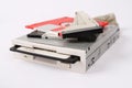 Floppy drive and disk Royalty Free Stock Photo