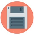 floppy, floppy drive, Isolated Vector icons that can be easily modified or edit
