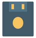 Floppy Isolated Color Vector Icon Royalty Free Stock Photo