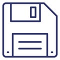Floppy  Isolated Isolated Vector Icon easily editable easily editable Royalty Free Stock Photo