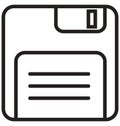Floppy Isolated Vector icon that can be easily modified or edit Royalty Free Stock Photo