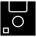 Floppy Isolated Vector Icon That can be easily Modified or Edited. Royalty Free Stock Photo
