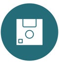 Floppy Isolated Vector Icon That can be easily Modified or Edited. Royalty Free Stock Photo