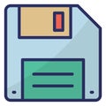 Floppy  Isolated Isolated Vector Icon easily editable easily editable Royalty Free Stock Photo