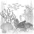 The flora and fauna of the seabed