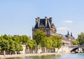 Flora Pavilion ot the Louvre and Pont Royal. Paris