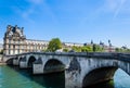 Flora Pavilion ot the Louvre and Pont Royal. Paris