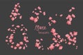 Flora sakura retro vintage background