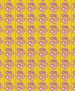 Abstract Yellow Floral Seamless Pattern