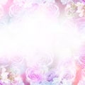 Floral abstract pastel background with copy space. Royalty Free Stock Photo